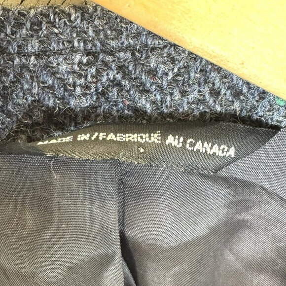 Vintage Harris Tweed Blazer Sport Coat Jacket Men Size 42R Gray Wool Herringbone - Picture 3 of 7